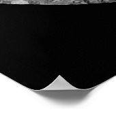 Mimas de maan van Saturnus van Cassini-ruimtevaart Poster (Hoek)