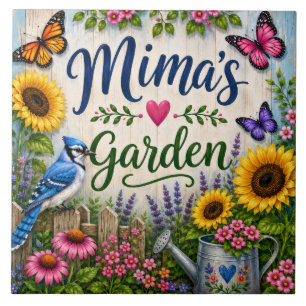 MIMA'S TUIN KERAMISCHE TEGEL TEGELTJE