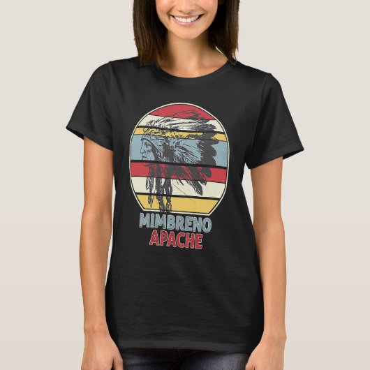 MIMBRENO APACHE stam inheemse Mexicaanse Indiase r T-shirt (Voorkant)