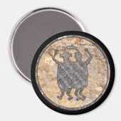 Mimbres Aardewerk Design "Het Trouwkleed" Magneet (Voorkant / Achterkant)