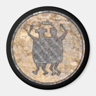 Mimbres Aardewerk Design "Het Trouwkleed" Magneet