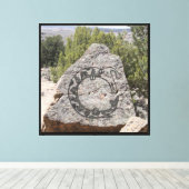 Mimbres Aardewerk Ontwerp Canvas Afdruk (Insitu (Houten vloer))