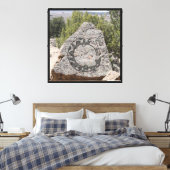 Mimbres Aardewerk Ontwerp Canvas Afdruk (Insitu (Slaapkamer))