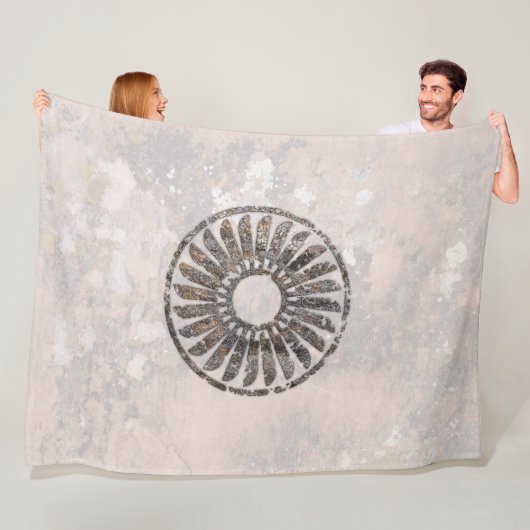 Mimbres-aardewerk ontwerp fleece deken (In situ)