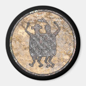 Mimbres Aardewerk Ontwerp "Het Bruidsdeken" Magneet (Voorkant)