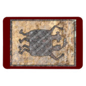 Mimbres Aardewerk Ontwerp "Het Huwelijksdeken" Magneet (Horizontaal)