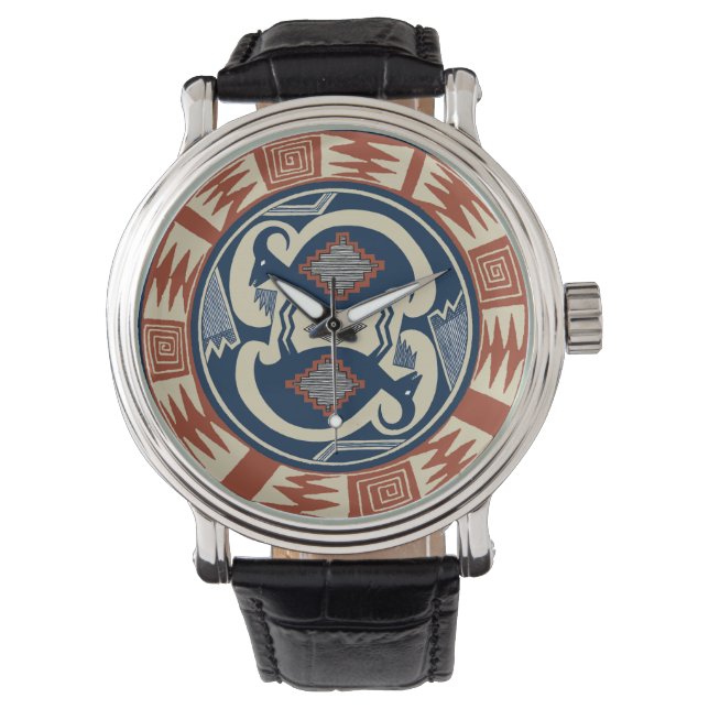 Mimbres Antelope Wristwatch Horloge (Voorkant)