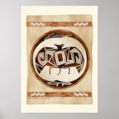 Mimbres Bat-Raven Poster (Voorkant)