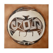 Mimbres Bat-Raven Tegeltje (Voorkant)