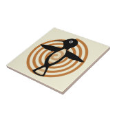 Mimbres Bird Art Tile Tegeltje (Zijkant)