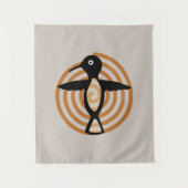 Mimbres Bird Art Wandkleed (Voorkant)