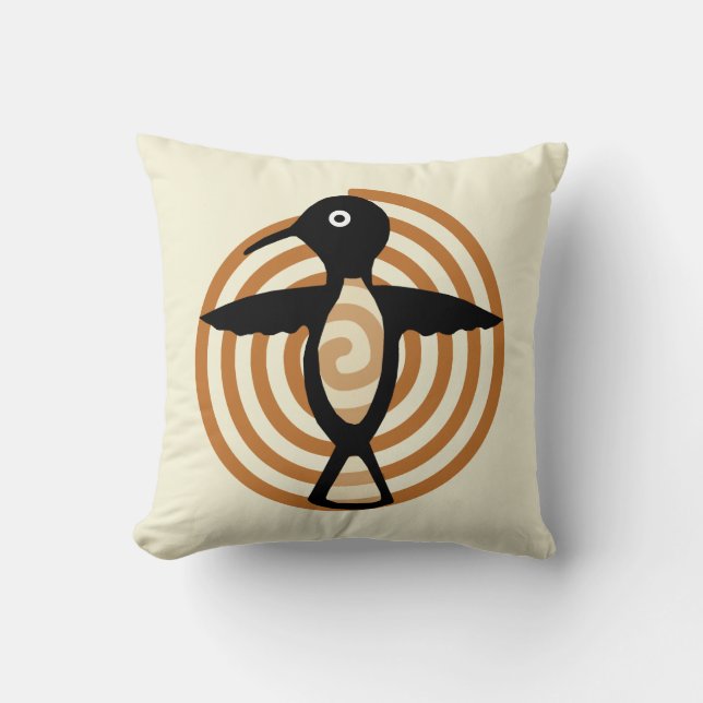 Mimbres Bird Pillow Kussen (Voorkant)