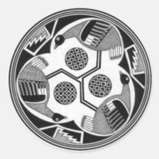 Mimbres Birds sticker (2) (Voorkant)