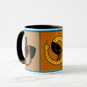 Mimbres Culture Mythologische Mok (Voorkant links)