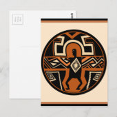 Mimbres krijger briefkaart (Voorkant / Achterkant)