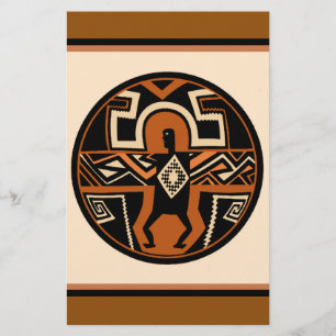 Mimbres krijger briefpapier