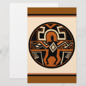 Mimbres krijger briefpapier (Voorkant / Achterkant)