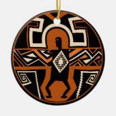 Mimbres krijger keramisch ornament (Voorkant)