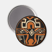 Mimbres krijger magneet (Voorkant / Achterkant)