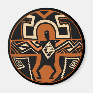 Mimbres krijger magneet