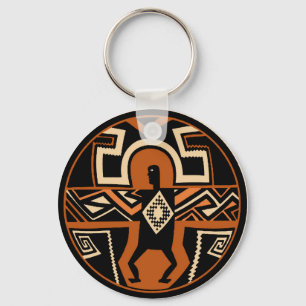 Mimbres krijger sleutelhanger