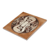 Mimbres Mirrored Sheep Tegeltje (Zijkant)