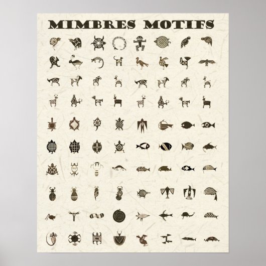 Mimbres Motifs Poster (Voorkant)