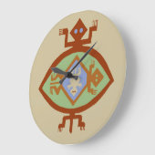 Mimbres Native Amerikaanse Zuidwest ronde wandklok (Hoek)
