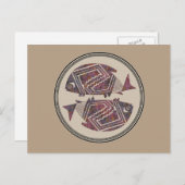 Mimbres Pottery Design Briefkaart (Voorkant / Achterkant)