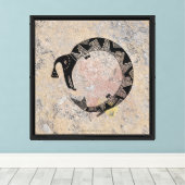 Mimbres Pottery Design Canvas Afdruk (Insitu (Houten vloer))