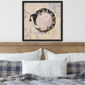 Mimbres Pottery Design Canvas Afdruk (Insitu (Slaapkamer))
