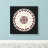 Mimbres Pottery Design Canvas Afdruk (Insitu (Houten vloer))