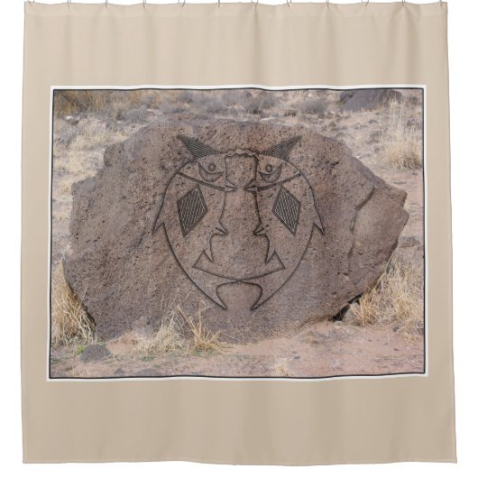 Mimbres Pottery Design Douchegordijn (Voorkant)