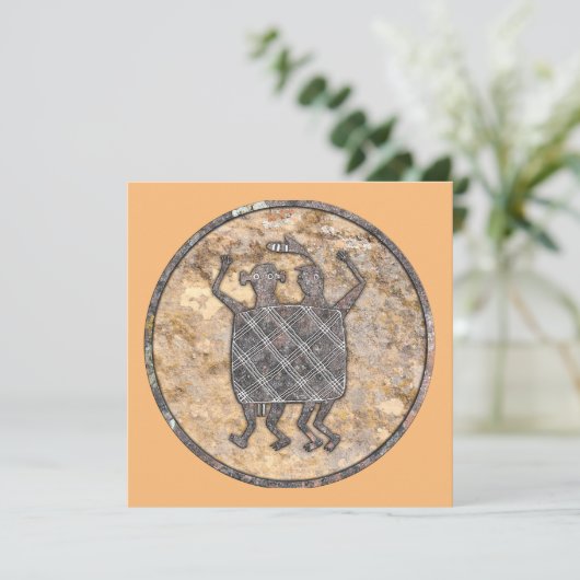 Mimbres Pottery Design Kaart (Staand voorkant)