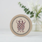 Mimbres Pottery Design Kaart (Staand voorkant)