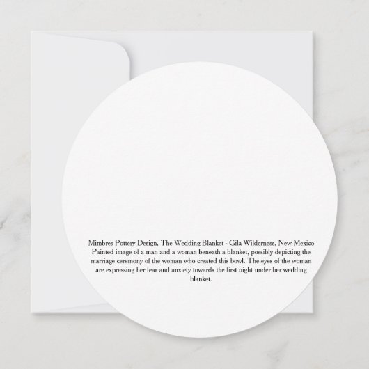 Mimbres Pottery Design Kaart (Achterkant)