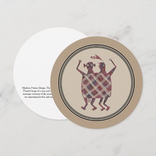 Mimbres Pottery Design Kaart (Voorkant / Achterkant)