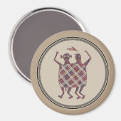 Mimbres Pottery Design Magneet (Voorkant / Achterkant)