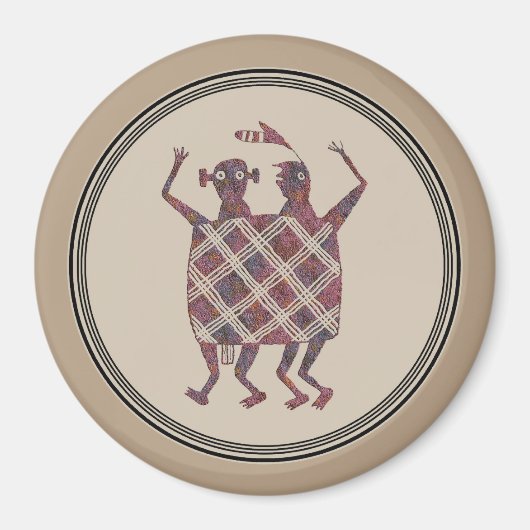 Mimbres Pottery Design Magneet (Voorkant)