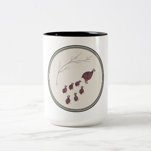 Mimbres Pottery Design Tweekleurige Koffiemok (Center)