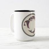 Mimbres Pottery Design Tweekleurige Koffiemok (Voorkant links)