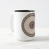 Mimbres Pottery Design Tweekleurige Koffiemok (Voorkant links)