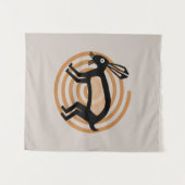 Mimbres Rabbit Art Wandkleed (Voorkant (horizontaal))