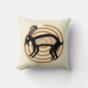 Mimbres Rabbit Pillow Kussen