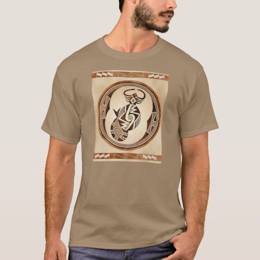 Mimbres Scorpion-Snake-Fish T-shirt (Voorkant)