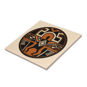 Mimbres Shaman Warrior Tegel Tegeltje (Zijkant)