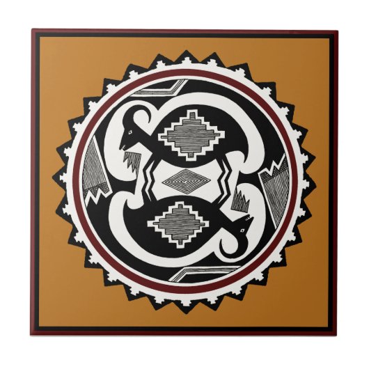Mimbres-stamgeesten Tegeltje (Voorkant)