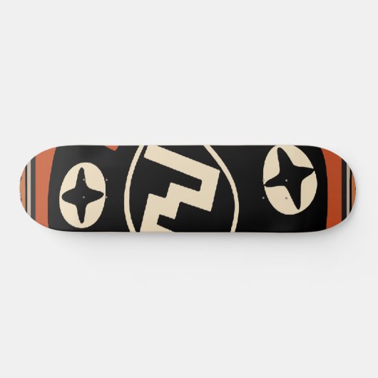 Mimbres Tribal Bat Skateboard (Horizontaal)