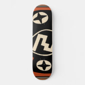 Mimbres Tribal Bat Skateboard (Voorkant)
