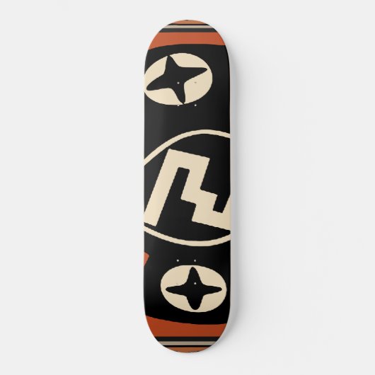 Mimbres Tribal Bat Skateboard (Voorkant)
